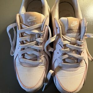 Nike Kids Pink and Cream Air Sneakers